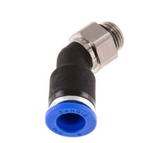 8mm x G1/8'' 45Grad Winkel-Steckverschraubung mit Außengewinde Messing/PA 66 NBR [2 Stück]