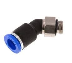8mm x G1/8'' 45Grad Winkel-Steckverschraubung mit Außengewinde Messing/PA 66 NBR [2 Stück]