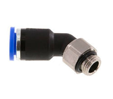 8mm x G1/8'' 45Grad Winkel-Steckverschraubung mit Außengewinde Messing/PA 66 NBR [2 Stück]