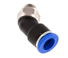 10mm x G1/8'' 45Grad Winkel-Steckverschraubung mit Außengewinde Messing/PA 66 NBR [2 Stück]