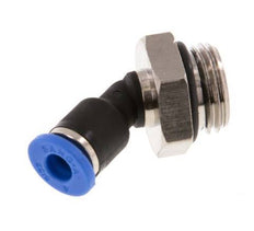 4mm x G1/4'' 45deg Winkelsteckverschraubung mit Außengewinde Messing/PA 66 NBR [2 Stück]