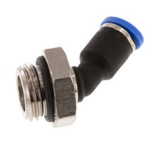 4mm x G1/4'' 45deg Winkelsteckverschraubung mit Außengewinde Messing/PA 66 NBR [2 Stück]