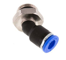 6mm x G1/4'' 45deg Elbow Push-in Fitting with Male Threads Brass/PA 66 NBR [2 Pieces]
