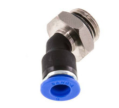 6mm x G1/4'' 45deg Winkelsteckverschraubung mit Außengewinde Messing/PA 66 NBR [2 Stück]