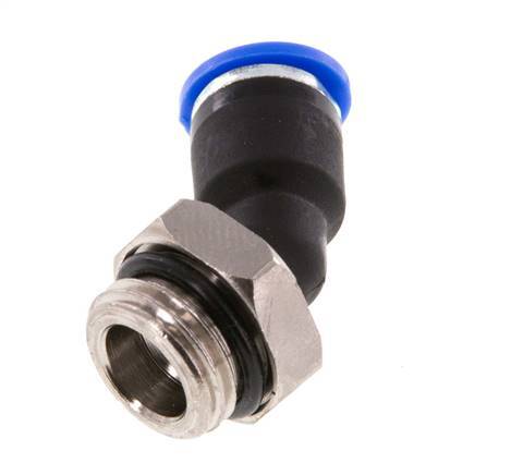 6mm x G1/4'' 45deg Winkelsteckverschraubung mit Außengewinde Messing/PA 66 NBR [2 Stück]