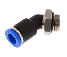 8mm x G1/4'' 45deg Winkel-Steckverschraubung mit Außengewinde Messing/PA 66 NBR [2 Stück]