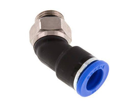 10mm x G1/4'' 45deg Winkel-Steckverschraubung mit Außengewinde Messing/PA 66 NBR [2 Stück]