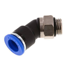 10mm x G1/4'' 45deg Winkel-Steckverschraubung mit Außengewinde Messing/PA 66 NBR [2 Stück]