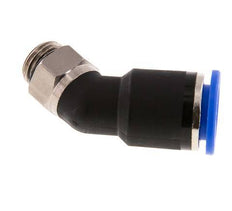 12mm x G1/4'' 45deg Winkel-Steckverschraubung mit Außengewinde Messing/PA 66 NBR [2 Stück]