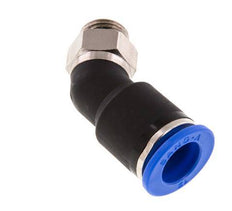 12mm x G1/4'' 45deg Winkel-Steckverschraubung mit Außengewinde Messing/PA 66 NBR [2 Stück]