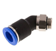 12mm x G1/4'' 45deg Winkel-Steckverschraubung mit Außengewinde Messing/PA 66 NBR [2 Stück]