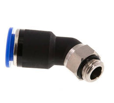 12mm x G1/4'' 45deg Winkel-Steckverschraubung mit Außengewinde Messing/PA 66 NBR [2 Stück]