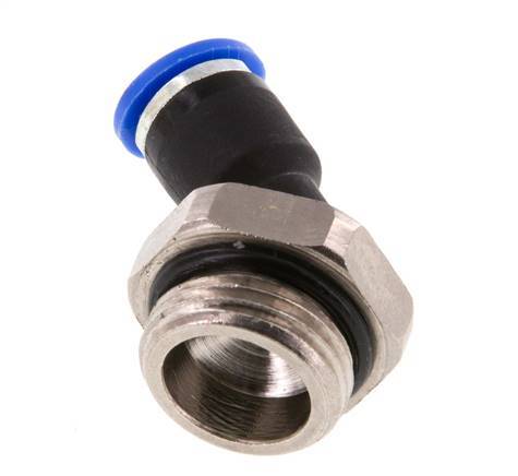 6mm x G3/8'' 45Grad Winkel-Steckverschraubung mit Außengewinde Messing/PA 66 NBR [2 Stück]
