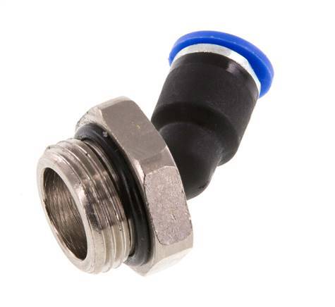 6mm x G3/8'' 45Grad Winkel-Steckverschraubung mit Außengewinde Messing/PA 66 NBR [2 Stück]