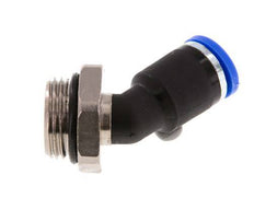 8mm x G3/8'' 45Grad Winkel-Steckverschraubung mit Außengewinde Messing/PA 66 NBR [2 Stück]