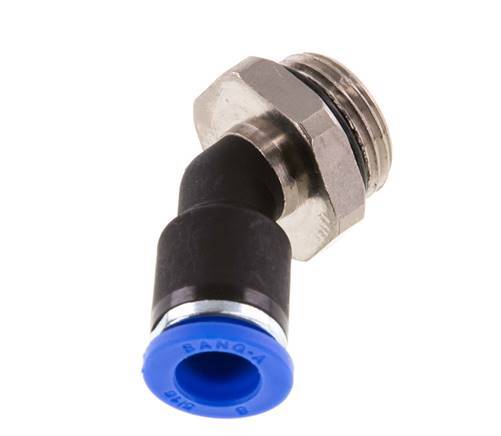 8mm x G3/8'' 45deg Elbow Push-in Fitting with Male Threads Brass/PA 66 NBR [2 Pieces]