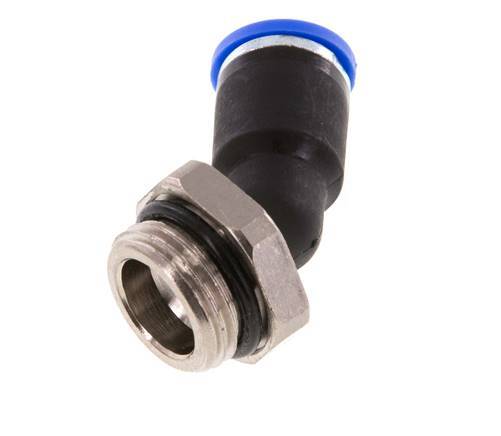 8mm x G3/8'' 45Grad Winkel-Steckverschraubung mit Außengewinde Messing/PA 66 NBR [2 Stück]