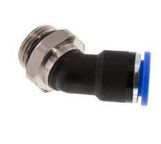 10mm x G3/8'' 45Grad Winkel-Steckverschraubung mit Außengewinde Messing/PA 66 NBR [2 Stück]