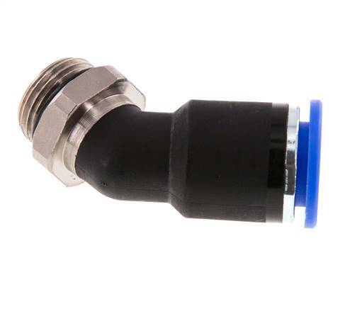 12mm x G3/8'' 45Grad Winkel-Steckverschraubung mit Außengewinde Messing/PA 66 NBR [2 Stück]