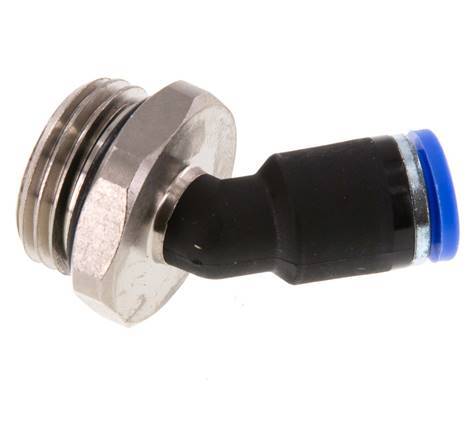 8mm x G1/2'' 45Grad Winkel-Steckverschraubung mit Außengewinde Messing/PA 66 NBR [2 Stück]