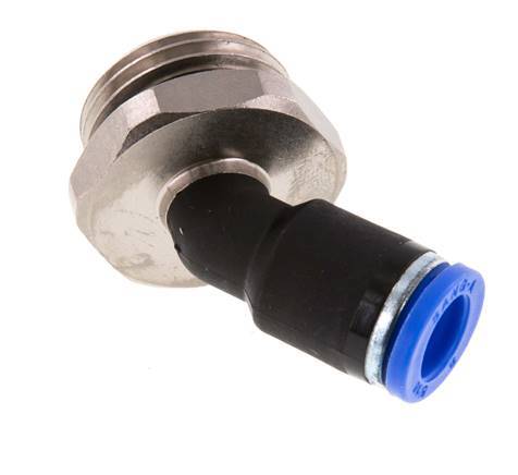 8mm x G1/2'' 45Grad Winkel-Steckverschraubung mit Außengewinde Messing/PA 66 NBR [2 Stück]