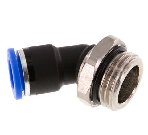 10mm x G1/2'' 45Grad Winkel-Steckverschraubung mit Außengewinde Messing/PA 66 NBR [2 Stück]