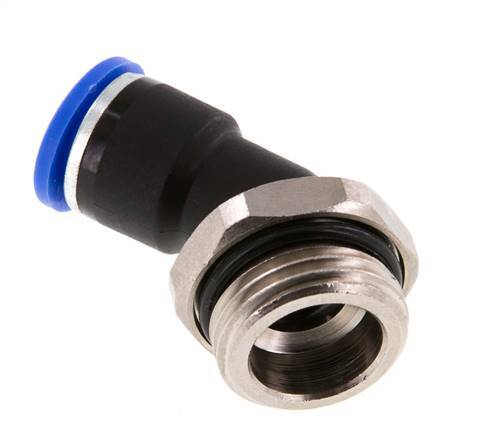 10mm x G1/2'' 45Grad Winkel-Steckverschraubung mit Außengewinde Messing/PA 66 NBR [2 Stück]