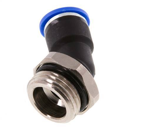 10mm x G1/2'' 45Grad Winkel-Steckverschraubung mit Außengewinde Messing/PA 66 NBR [2 Stück]