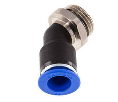 12mm x G1/2'' 45deg Elbow Push-in Fitting with Male Threads Brass/PA 66 NBR
