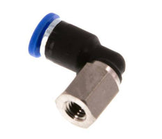 4mm x M 5 90Grad Winkel-Steckverschraubung mit Innengewinde Messing/PA 66 NBR drehbar [2 Stück]