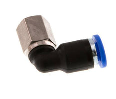 4mm x M 5 90Grad Winkel-Steckverschraubung mit Innengewinde Messing/PA 66 NBR drehbar [2 Stück]
