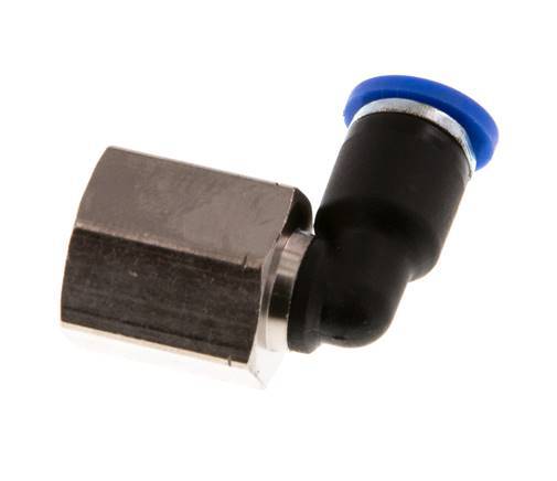 4mm x G1/8'' 90deg Winkel Steckverschraubung mit Innengewinde Messing/PA 66 NBR drehbar [2 Stück]