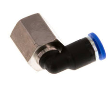4mm x G1/8'' 90deg Winkel Steckverschraubung mit Innengewinde Messing/PA 66 NBR drehbar [2 Stück]