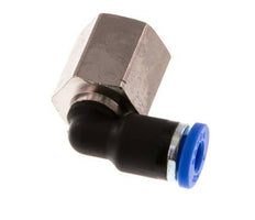4mm x G1/8'' 90deg Elbow Push-in Fitting with Female Threads Brass/PA 66 NBR Rotatable [2 Pieces]