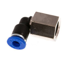 4mm x G1/8'' 90deg Winkel Steckverschraubung mit Innengewinde Messing/PA 66 NBR drehbar [2 Stück]