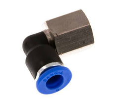 6mm x G1/8'' 90deg Winkel Steckverschraubung mit Innengewinde Messing/PA 66 NBR drehbar [2 Stück]