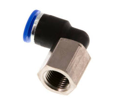 6mm x G1/8'' 90deg Winkel Steckverschraubung mit Innengewinde Messing/PA 66 NBR drehbar [2 Stück]