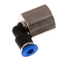 4mm x G1/4'' 90deg Winkel Steckverschraubung mit Innengewinde Messing/PA 66 NBR drehbar [2 Stück]