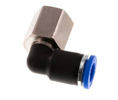 8mm x G1/4'' 90deg Winkel Steckverschraubung mit Innengewinde Messing/PA 66 NBR drehbar [2 Stück]