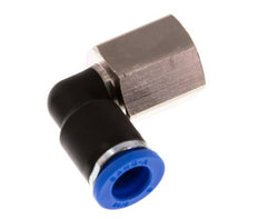 8mm x G1/4'' 90deg Winkel Steckverschraubung mit Innengewinde Messing/PA 66 NBR drehbar [2 Stück]