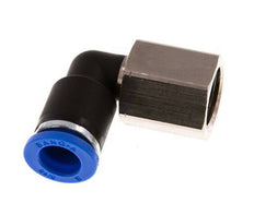 8mm x G1/4'' 90deg Winkel Steckverschraubung mit Innengewinde Messing/PA 66 NBR drehbar [2 Stück]