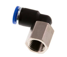 8mm x G1/4'' 90deg Winkel Steckverschraubung mit Innengewinde Messing/PA 66 NBR drehbar [2 Stück]