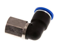 10mm x G1/4'' 90deg Winkel Steckverschraubung mit Innengewinde Messing/PA 66 NBR drehbar [2 Stück]
