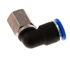10mm x G1/4'' 90deg Winkel Steckverschraubung mit Innengewinde Messing/PA 66 NBR drehbar [2 Stück]