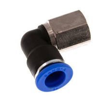 10mm x G1/4'' 90deg Winkel Steckverschraubung mit Innengewinde Messing/PA 66 NBR drehbar [2 Stück]