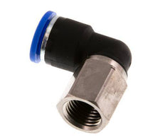 10mm x G1/4'' 90deg Winkel Steckverschraubung mit Innengewinde Messing/PA 66 NBR drehbar [2 Stück]