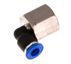 6mm x G3/8'' 90deg Winkel Steckverschraubung mit Innengewinde Messing/PA 66 NBR drehbar [2 Stück]