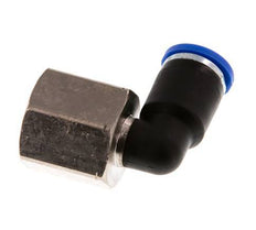 8mm x G3/8'' 90deg Winkel Steckverschraubung mit Innengewinde Messing/PA 66 NBR drehbar [2 Stück]