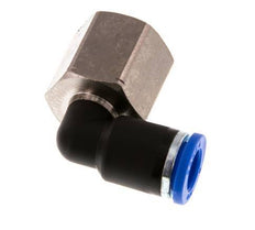 8mm x G3/8'' 90deg Winkel Steckverschraubung mit Innengewinde Messing/PA 66 NBR drehbar [2 Stück]