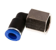 8mm x G3/8'' 90deg Winkel Steckverschraubung mit Innengewinde Messing/PA 66 NBR drehbar [2 Stück]